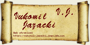 Vukomil Jazački vizit kartica